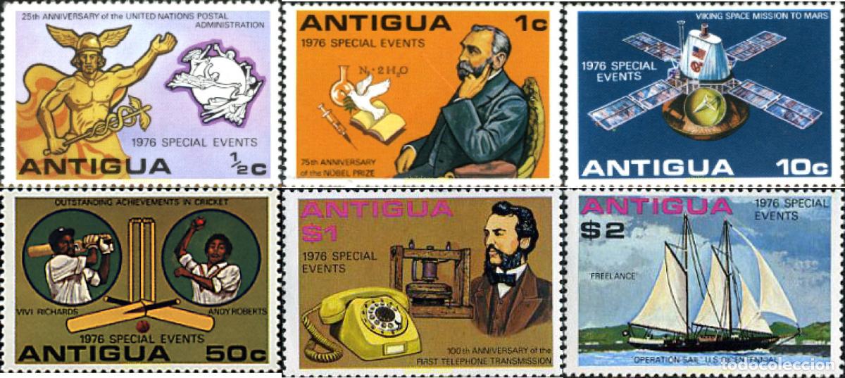 Sellos: 33670 MNH ANTIGUA 1976 GRANDES ACONTECIMIENTOS