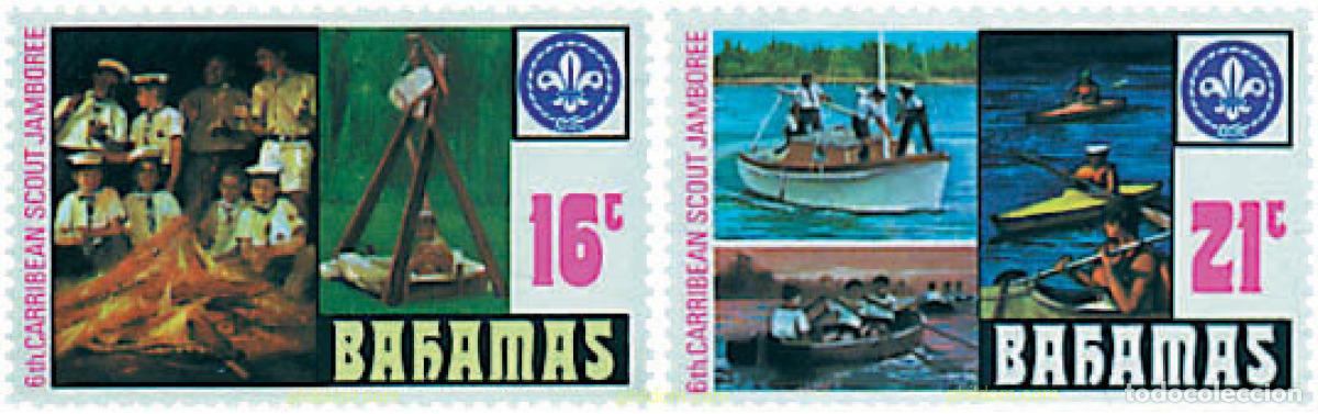 Sellos: 38554 MNH BAHAMAS 1977 6 JAMBOREE DEL CARIBE EN JAMAICA