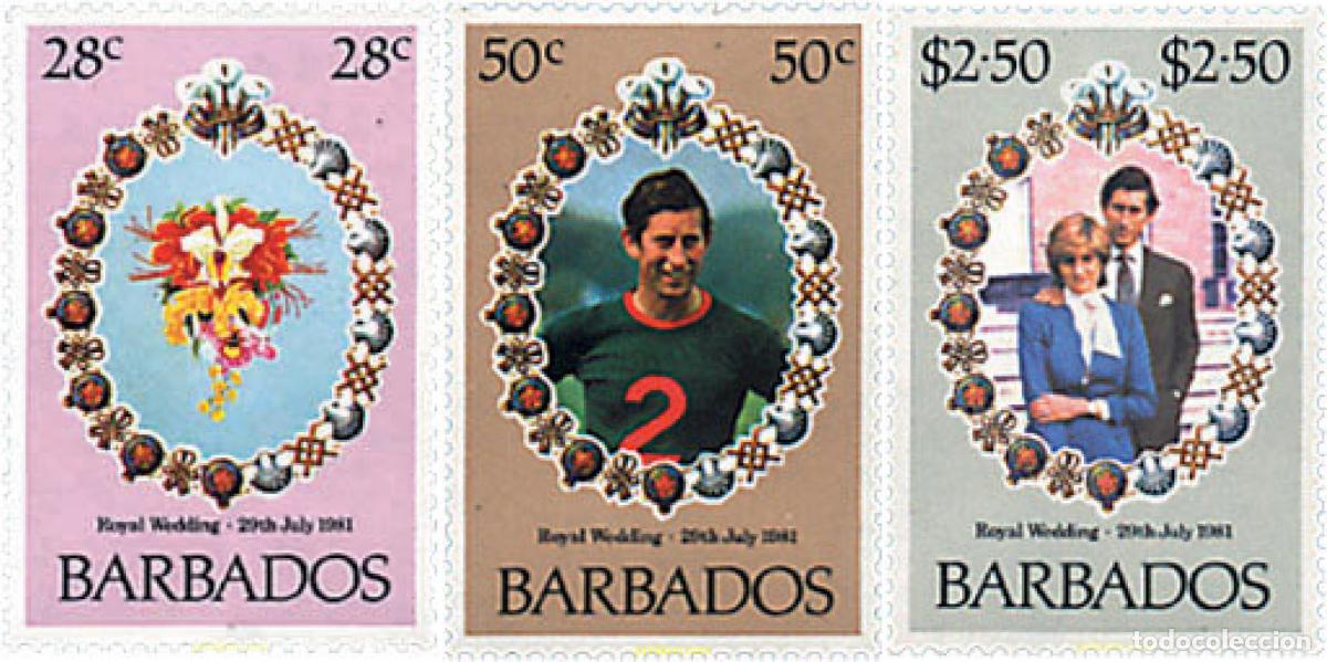 Sellos: 97603 MNH BARBADOS 1981 BODA DEL PRINCIPE CARLOS Y LADY DIANA SPENCER
