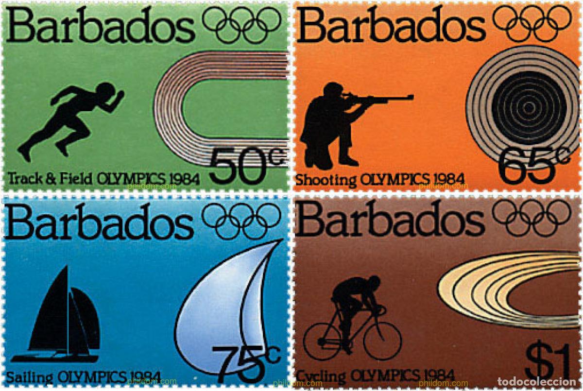 Sellos: 80895 MNH BARBADOS 1984 23 JUEGOS OLIMPICOS VERANO LOS ANGELES 1984