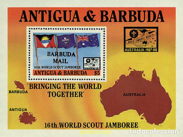 Sellos: 38538 MNH BARBUDA 1988 16 JAMBOREE MUNDIAL EN AUSTRALIA