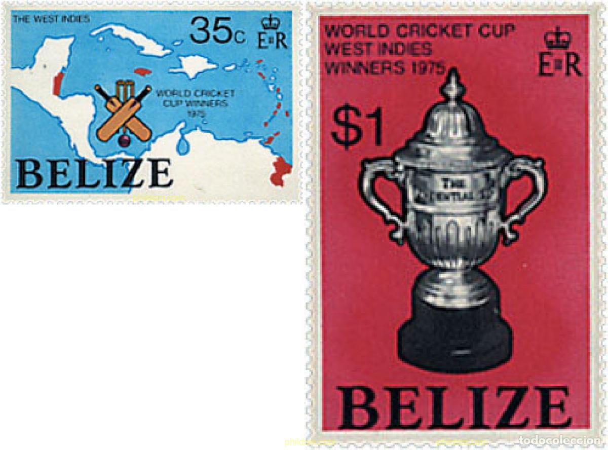 Sellos: 26730 MNH BELIZE 1976 COPA DEL MUNDO DE CRICKET