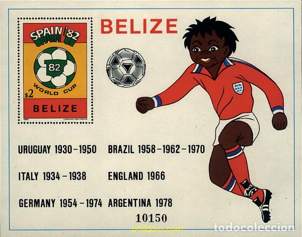 Sellos: 272242 MNH BELIZE 1981 COPA DEL MUNDO DE FUTBOL. ESPA&Ntilde;A-82