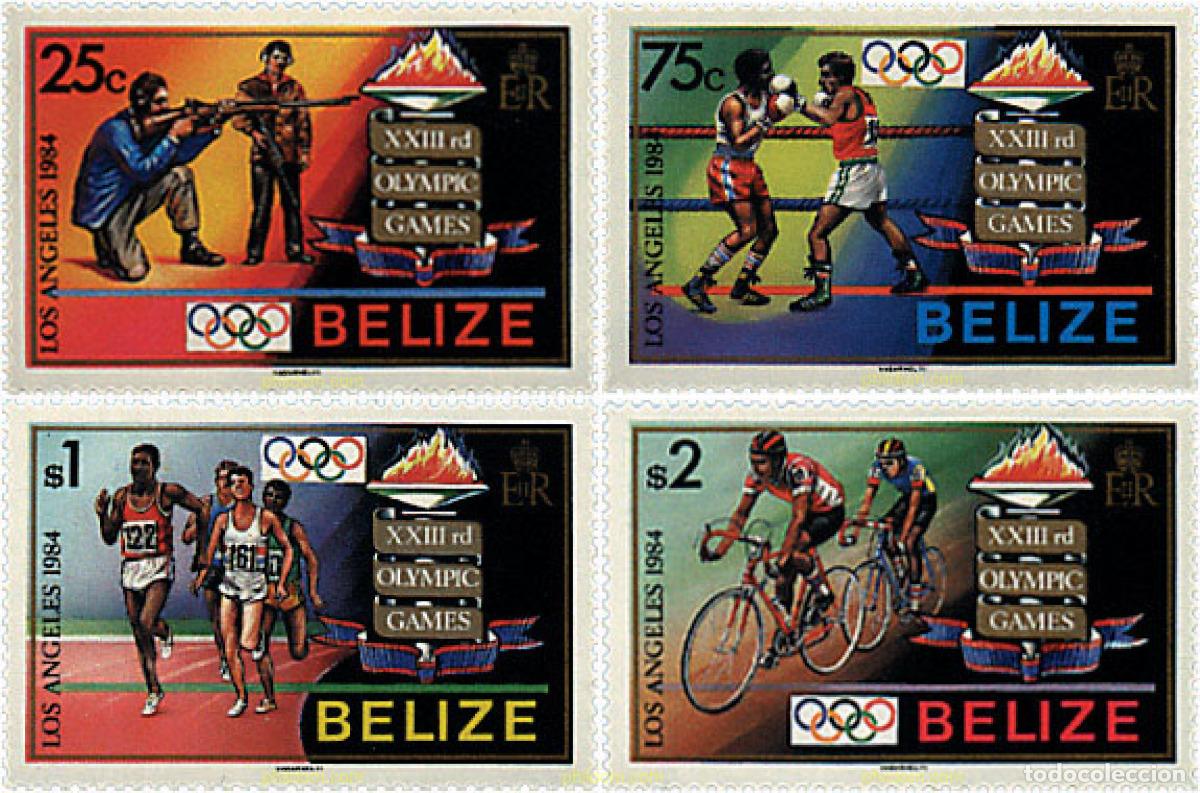 Francobolli: 26735 MNH BELIZE 1984 23 JUEGOS OLIMPICOS VERANO LOS ANGELES 1984