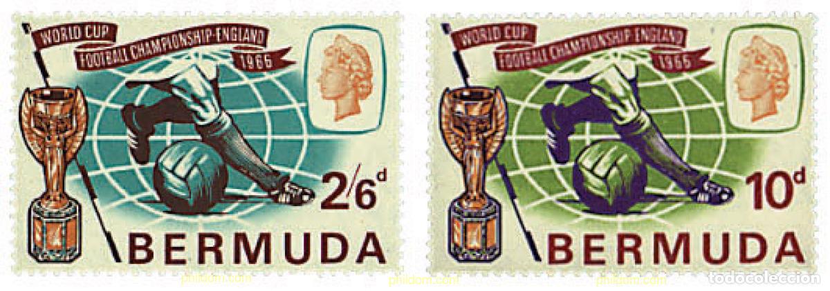 Sellos: 26746 MNH BERMUDAS 1966 COPA DEL MUNDO DE FUTBOL. INGLATERRA-66