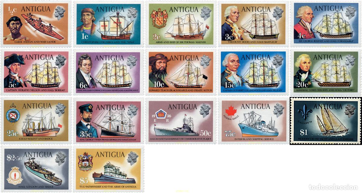 Sellos: 46662 MNH ANTIGUA 1970 BARCOS - Foto 1