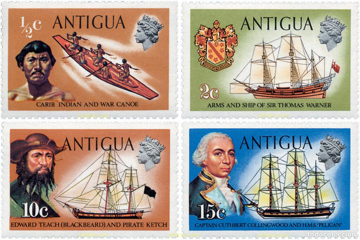 Sellos: 243929 HINGED ANTIGUA 1970 BARCOS - Foto 1