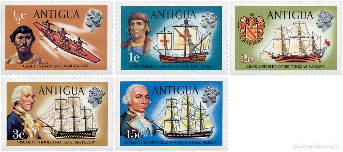 Sellos: 243930 HINGED ANTIGUA 1970 BARCOS - Foto 1