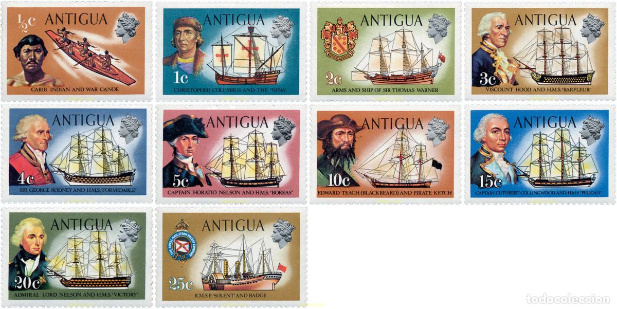 Sellos: 243931 HINGED ANTIGUA 1970 BARCOS - Foto 1