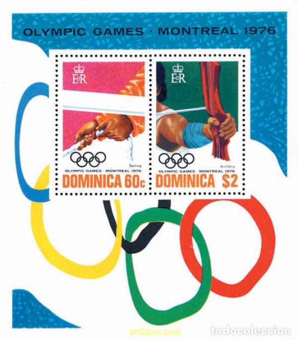 Sellos: 54266 MNH DOMINICA 1976 21 JUEGOS OLIMPICOS VERANO MONTREAL 1976