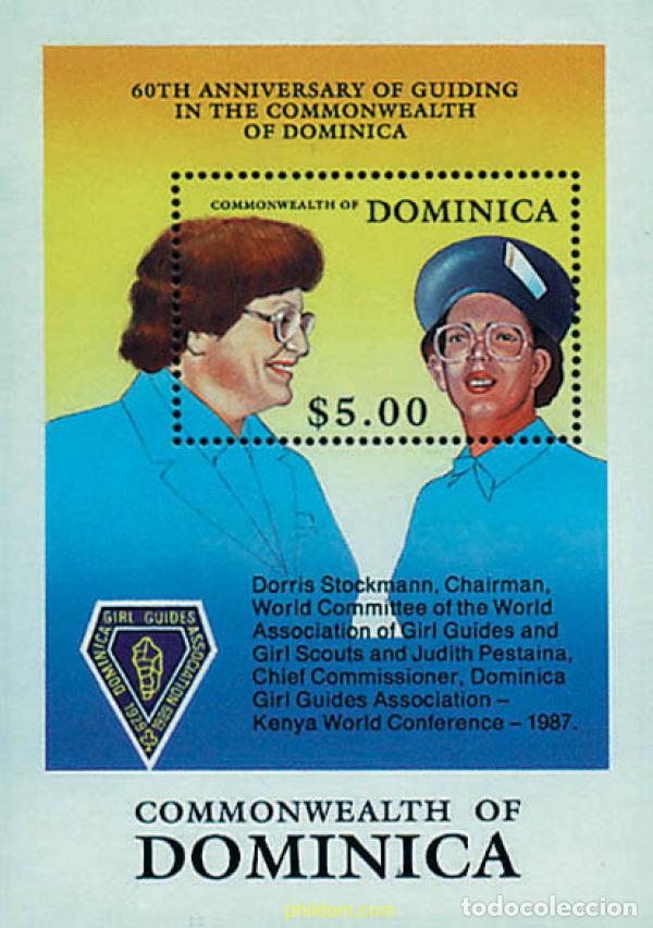 Sellos: 38633 MNH DOMINICA 1989 60 ANIVERSARIO DEL ESCULTISMO