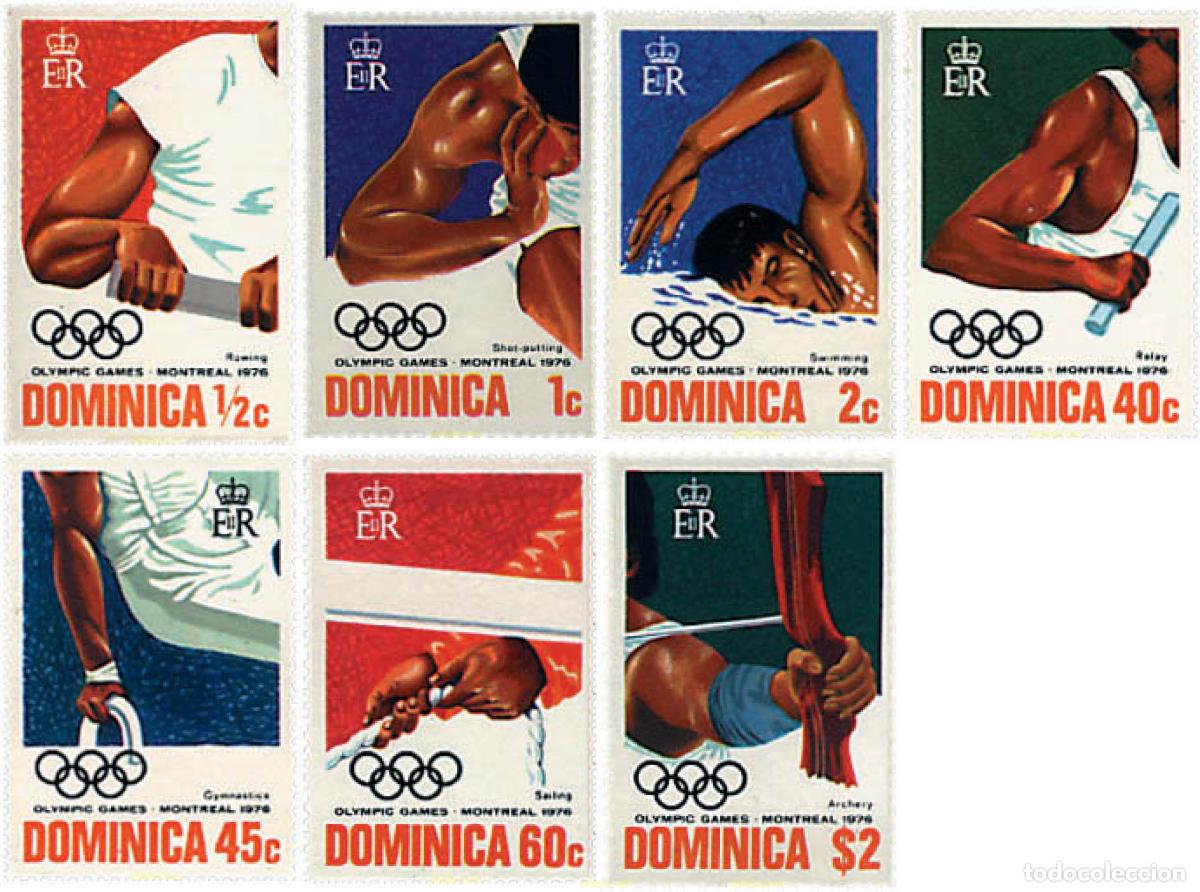 Sellos: 48624 MNH DOMINICA 1976 21 JUEGOS OLIMPICOS VERANO MONTREAL 1976