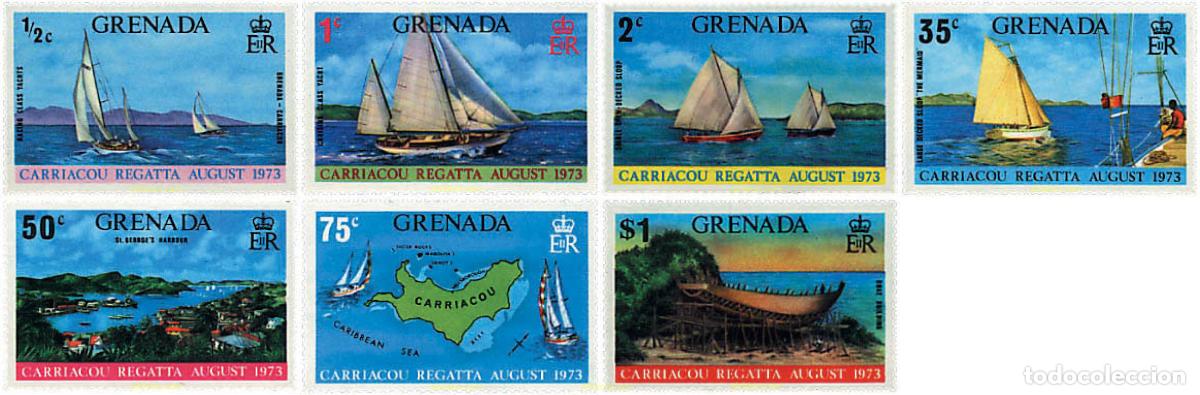 Sellos: 243932 HINGED GRANADA 1973 REGATAS DE CARRIACOU - Foto 1