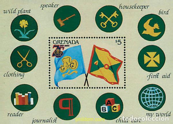 Briefmarken: 91352 MNH GRANADA 1985 75 ANIVERSARIO DEL ESCULTISMO FEMENINO