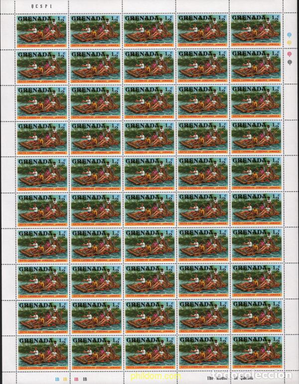 Briefmarken: 617251 MNH GRANADA 1977 6 JAMBOREE DEL CARIBE EN JAMAICA