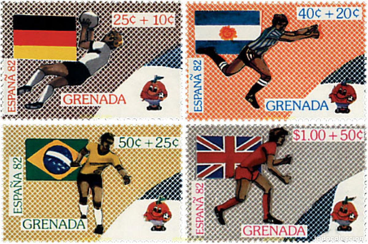 Sellos: 80117 MNH GRANADA 1981 COPA DEL MUNDO DE FUTBOL. ESPA&Ntilde;A-82