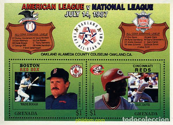Sellos: 31853 MNH GRANADA 1987 BEISBOL EN ESTADOS UNIDOS.