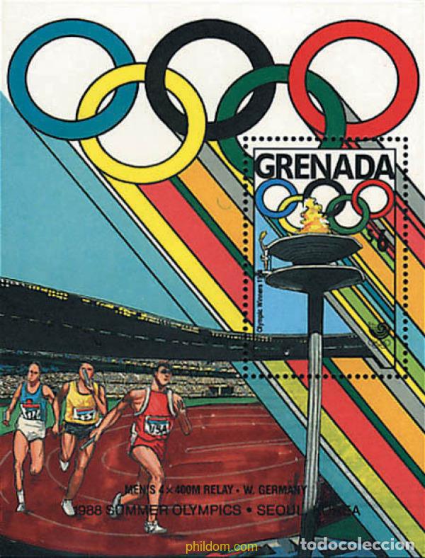 Sellos: 290843 MNH GRANADA 1989 24 JUEGOS OLIMPICOS VERANO SEUL 1988