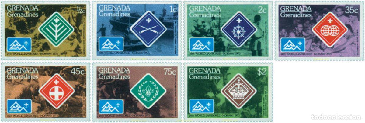 Sellos: 38794 MNH GRANADA GRANADINAS 1975 14 JAMBOREE MUNDIAL EN NORUEGA