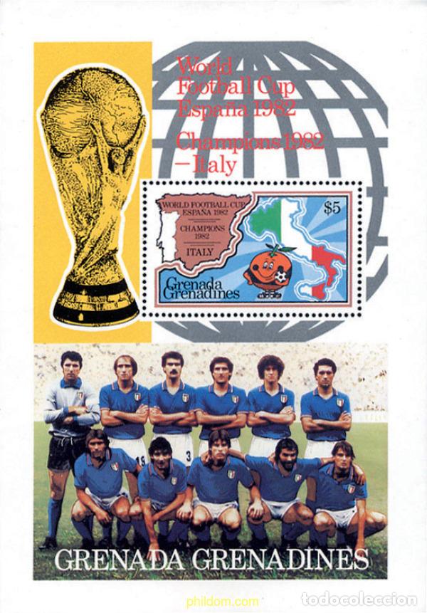 Sellos: 31912 MNH GRANADA GRANADINAS 1982 COPA DEL MUNDO DE FUTBOL. ESPA&Ntilde;A-82. VENCEDORES