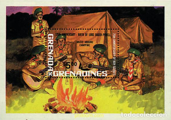 Sellos: 38169 MNH GRANADA GRANADINAS 1982 75 ANIVERSARIO DEL ESCULTISMO