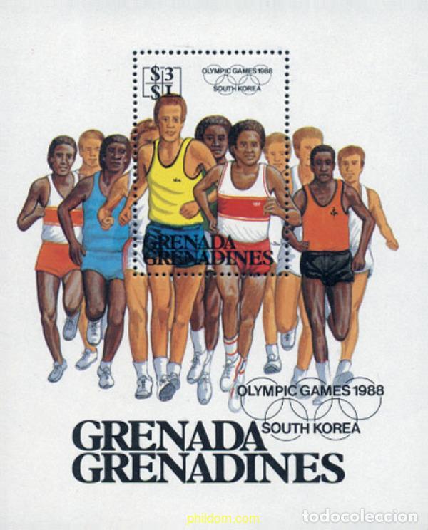 Sellos: 52819 MNH GRANADA GRANADINAS 1986 24 JUEGOS OLIMPICOS VERANO SEUL 1988