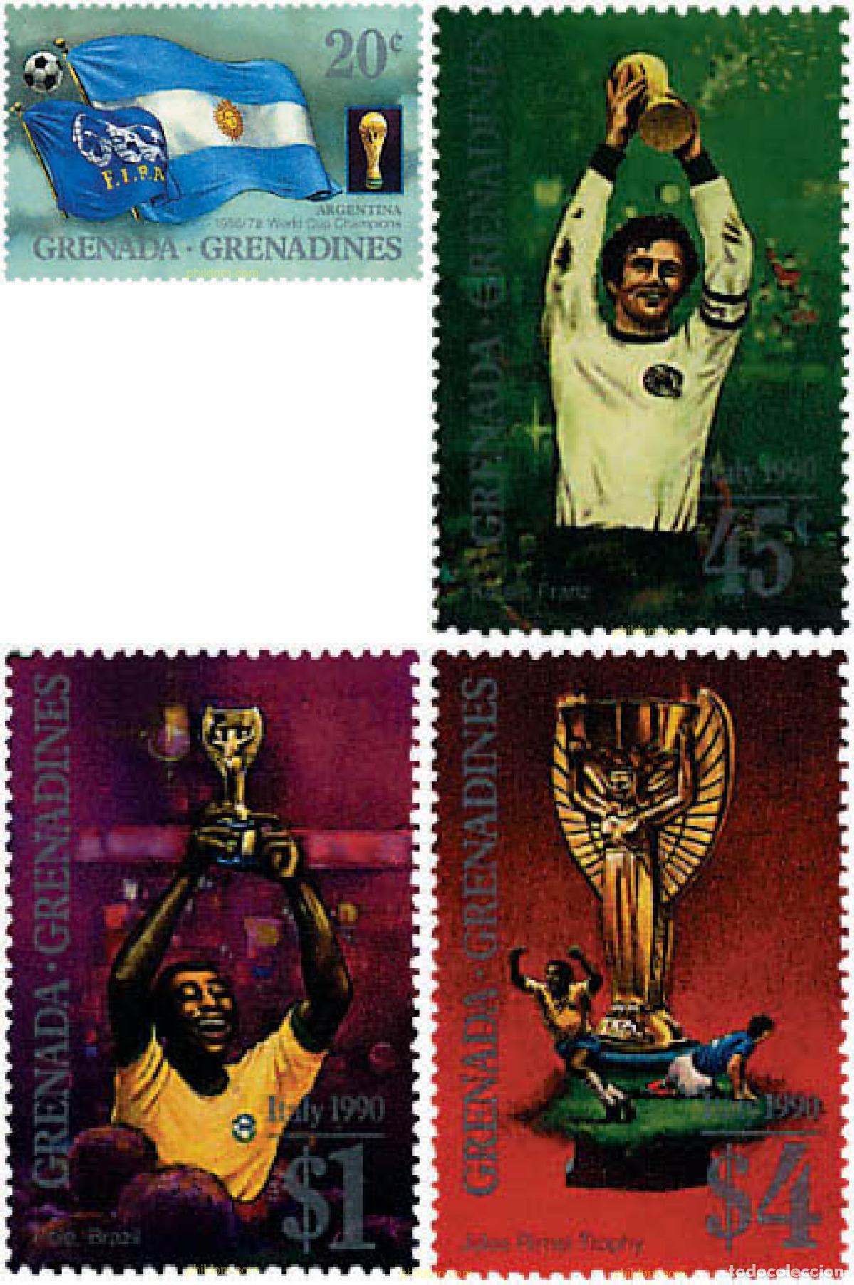 Sellos: 318165 MNH GRANADA GRANADINAS 1989 COPA DEL MUNDO DE FUTBOL. MEXICO-86