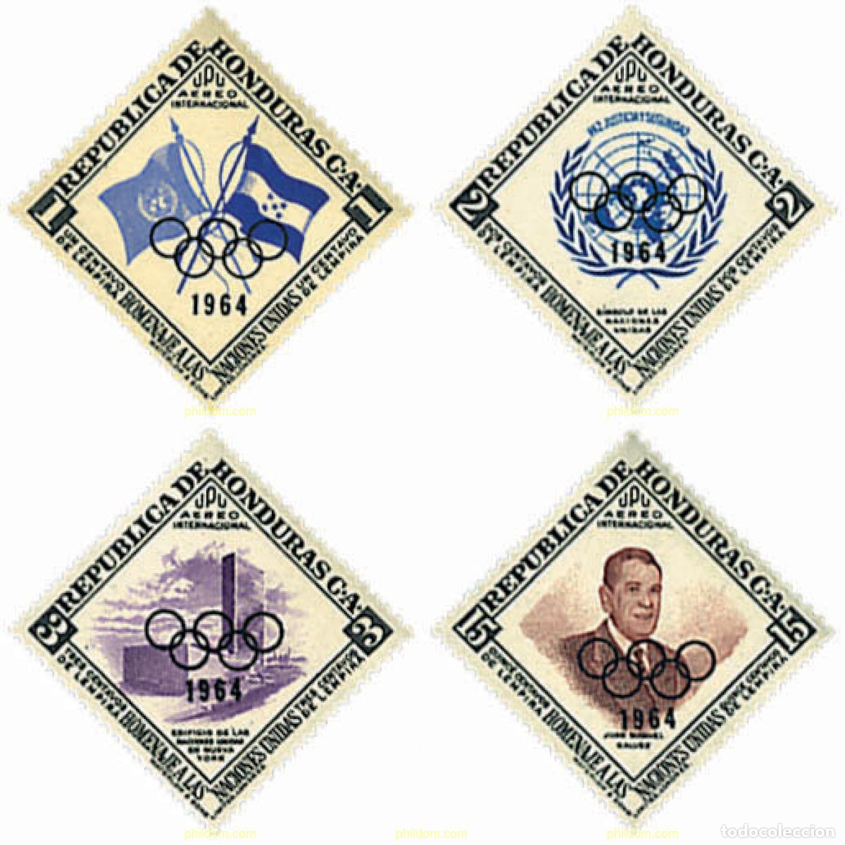 Sellos: 31314 MNH HONDURAS 1964 18 JUEGOS OLIMPICOS VERANO TOKIO 1964