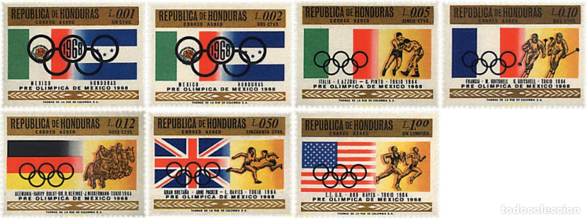 Sellos: 72725 MNH HONDURAS 1968 19 JUEGOS OLIMPICOS VERANO MEXICO 1968