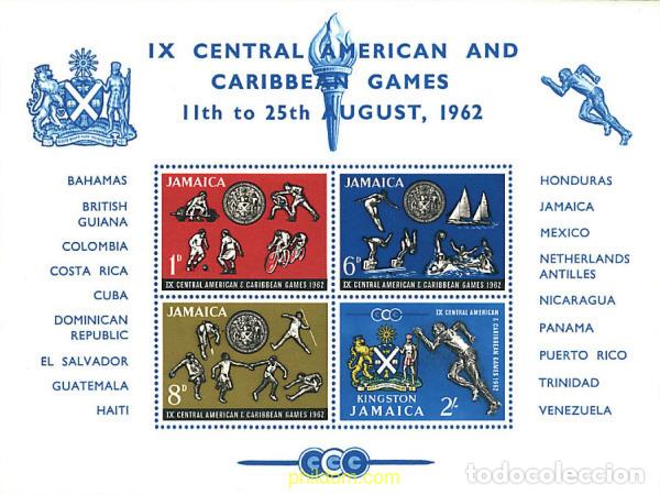 Sellos: 48753 MNH JAMAICA 1962 9 JUEGOS CENTROAMERICANOS Y DEL CARIBE