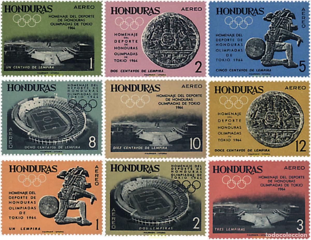 Sellos: 26907 MNH HONDURAS 1964 18 JUEGOS OLIMPICOS VERANO TOKIO 1964