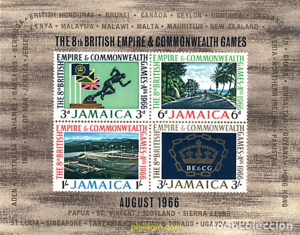 Sellos: 54268 MNH JAMAICA 1966 8 JUEGOS DEPORTIVOS DE LA COMMONWEALTH EN KINGSTON