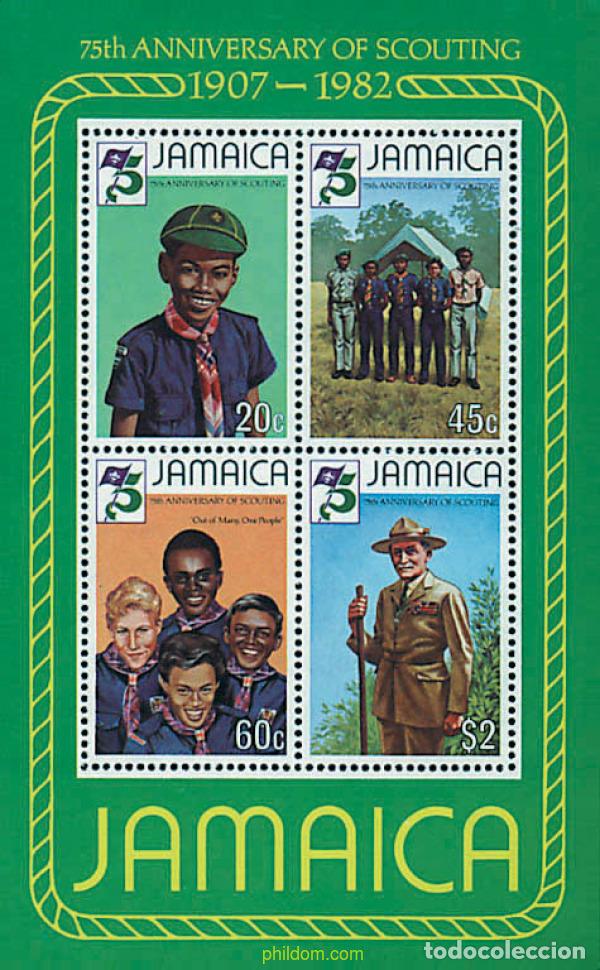 Sellos: 38228 MNH JAMAICA 1982 75 ANIVERSARIO DEL ESCULTISMO