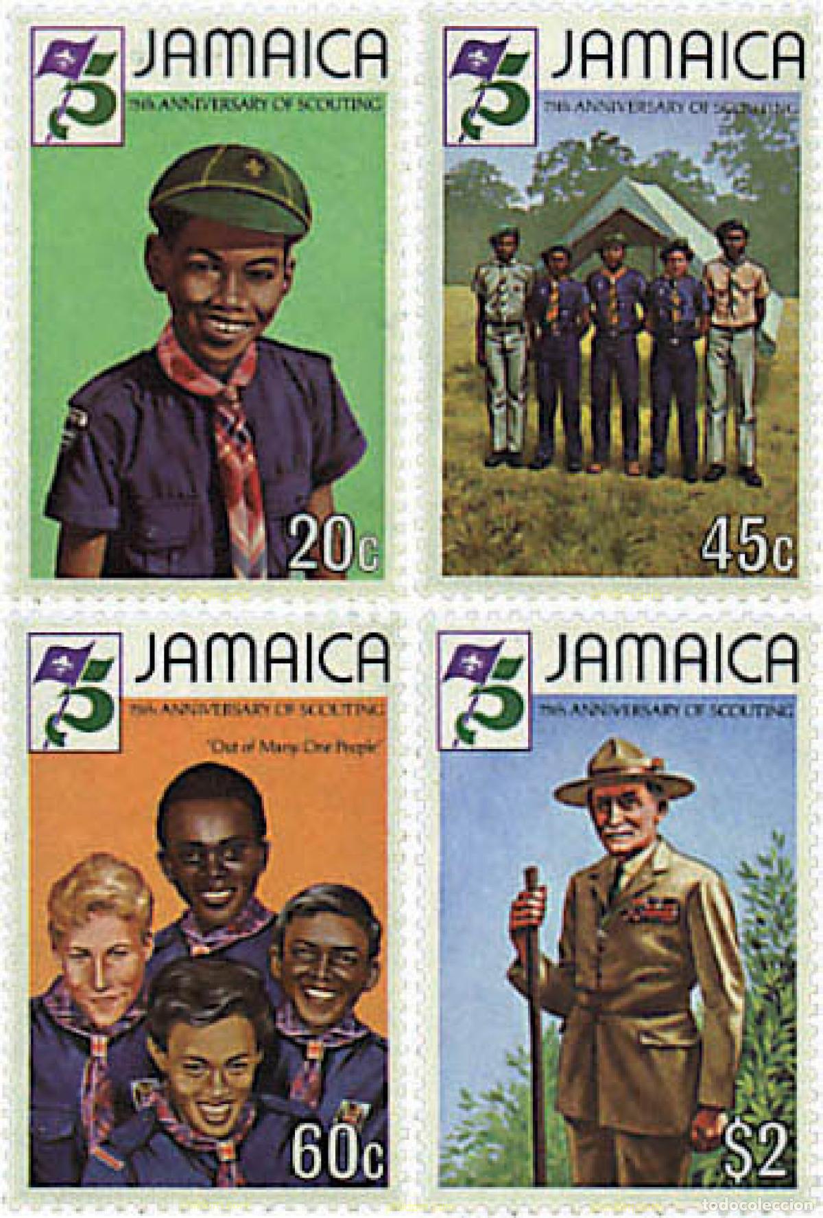 Sellos: 38229 MNH JAMAICA 1982 75 ANIVERSARIO DEL ESCULTISMO