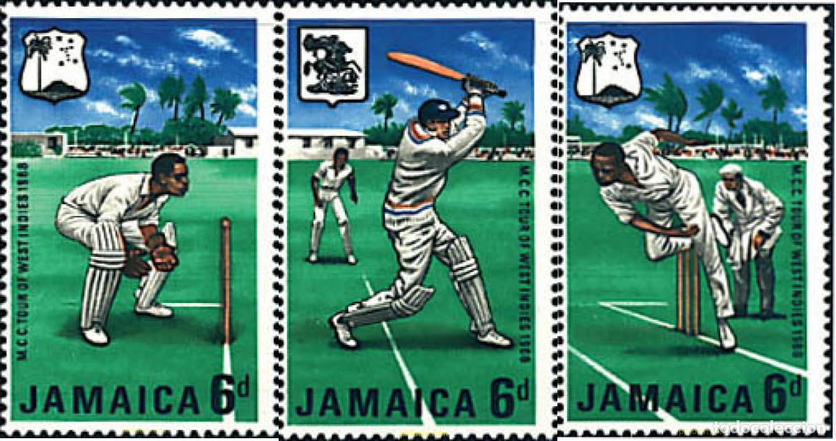 Sellos: 70957 MNH JAMAICA 1968 CAMPEONATO DE CRICKET DE LAS INDIAS OCCIDENTALES