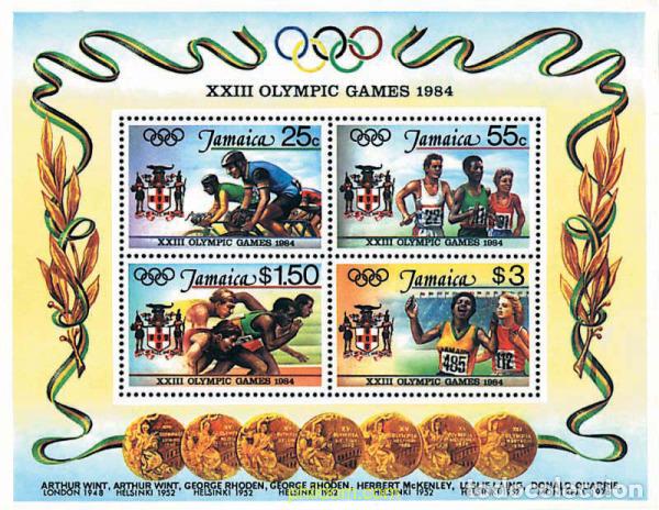 Sellos: 48716 MNH JAMAICA 1984 23 JUEGOS OLIMPICOS VERANO LOS ANGELES 1984