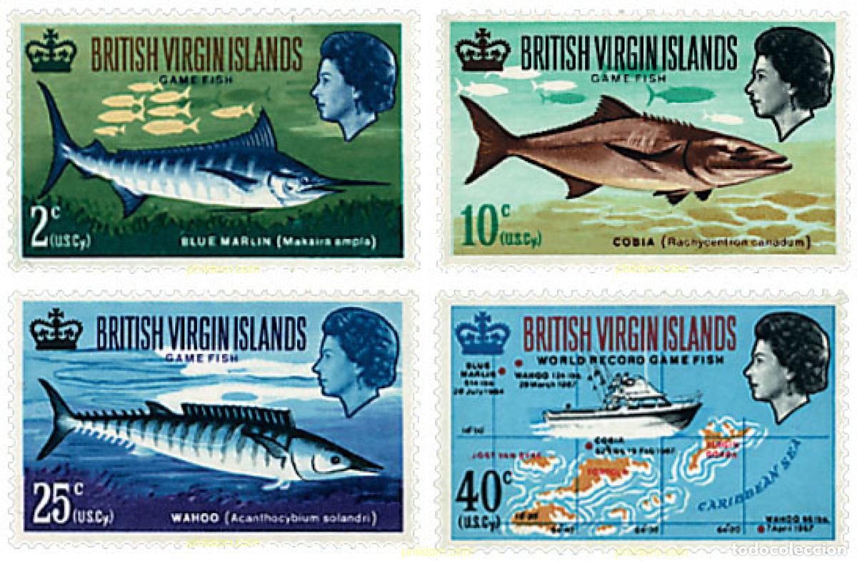 Selos: 36320 MNH VIRGENES BRITANICAS Islas 1968 CAMPEONATOS DEL MUNDO DE PESCA
