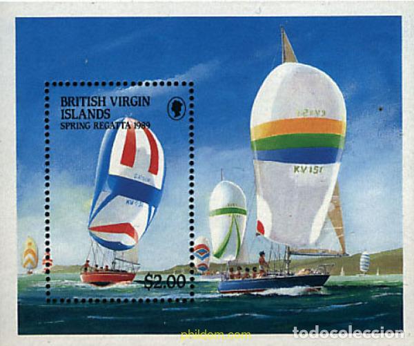 Selos: 36378 MNH VIRGENES BRITANICAS Islas 1989 REGATAS DE PRIMAVERA