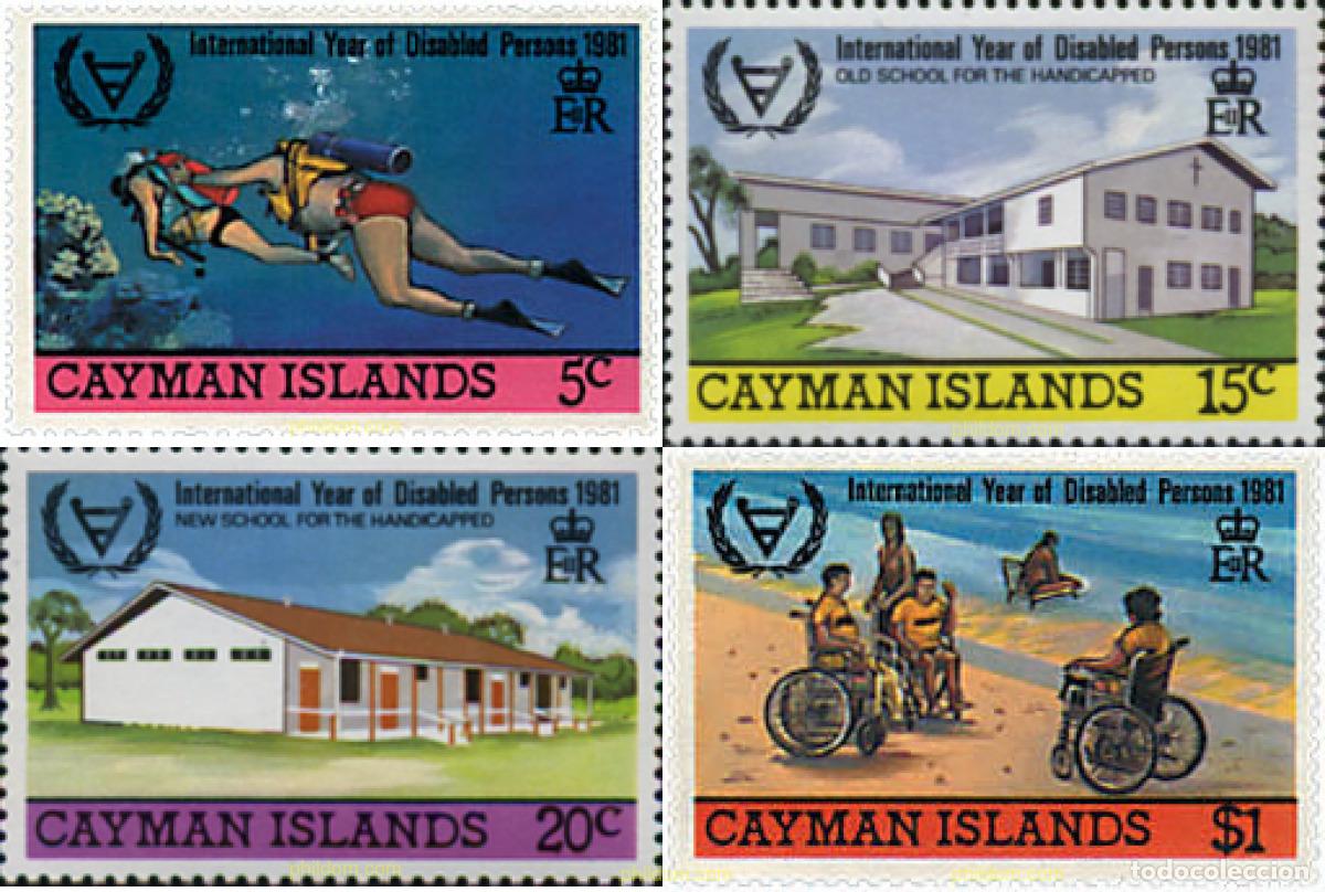 Sellos: 28973 MNH CAIMAN Islas 1981 A&Ntilde;O INTERNACIONAL DE LOS DISMINUIDOS FISICOS