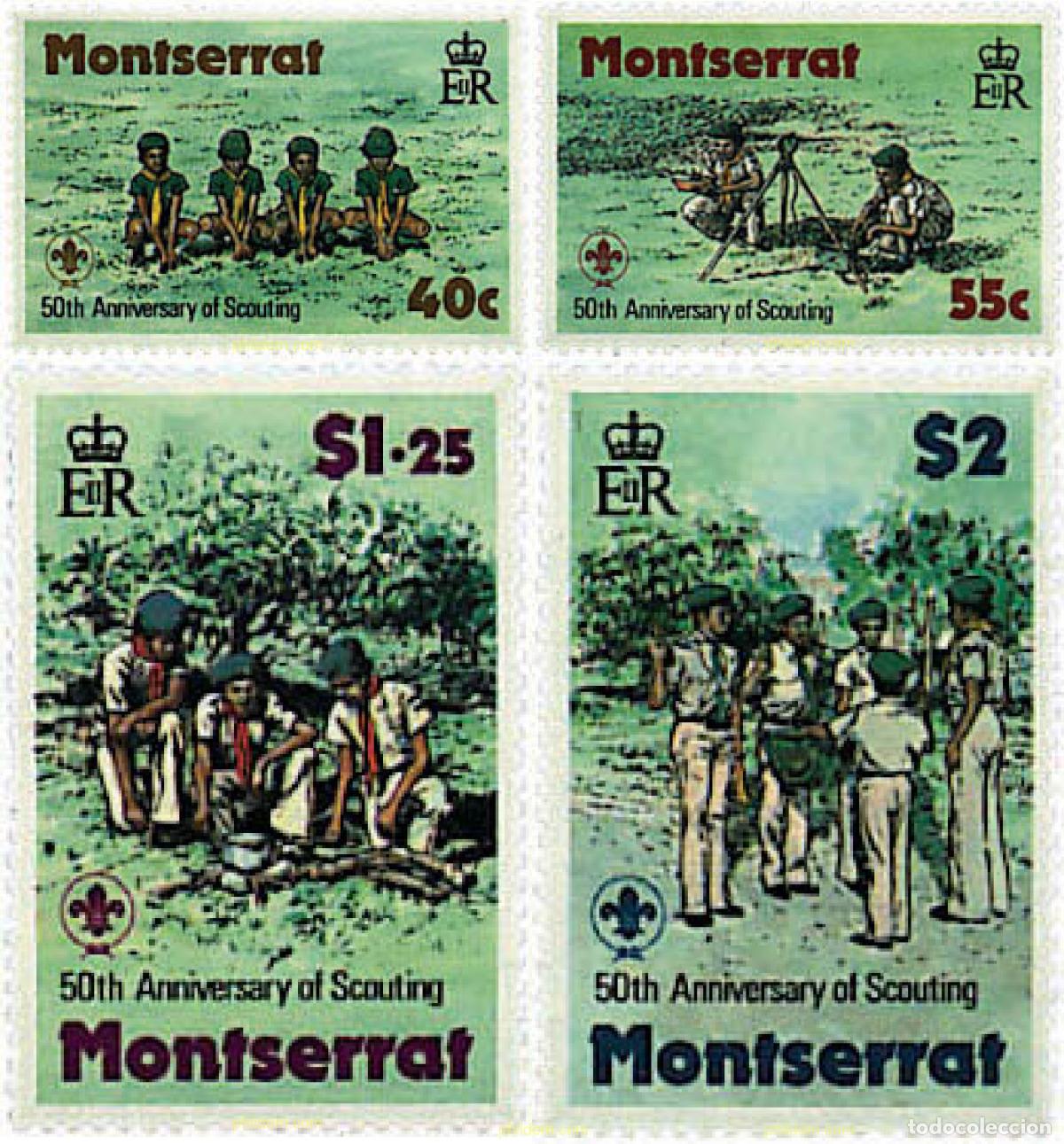 Sellos: 38892 MNH MONTSERRAT 1979 50 ANIVERSARIO DEL ESCULTISMO EN MONTSERRAT