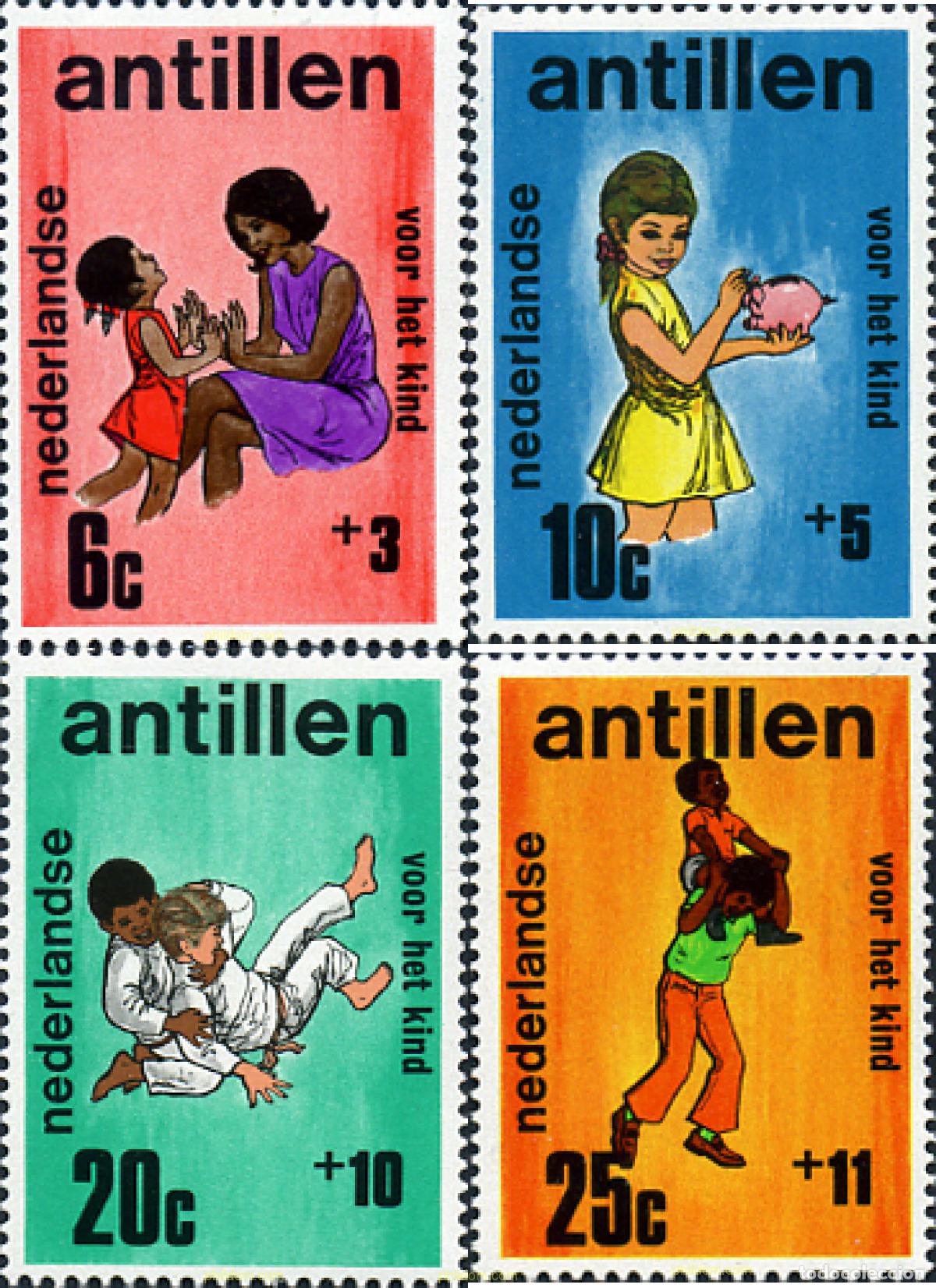Sellos: 28983 MNH ANTILLAS HOLANDESAS 1970 PRO INFANCIA