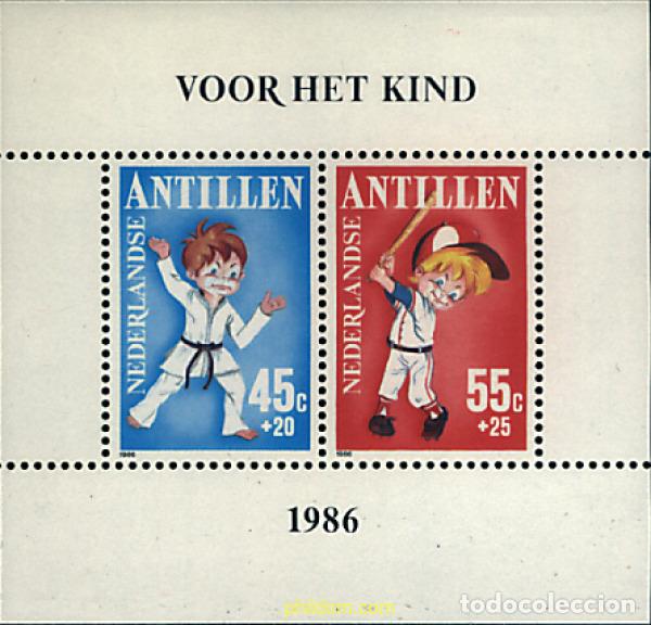 Sellos: 54290 MNH ANTILLAS HOLANDESAS 1986 DEPORTES JUVENILES