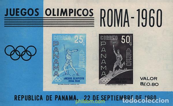 Sellos: 79587 MNH PANAMA 1960 17 JUEGOS OLIMPICOS VERANO ROMA 1960