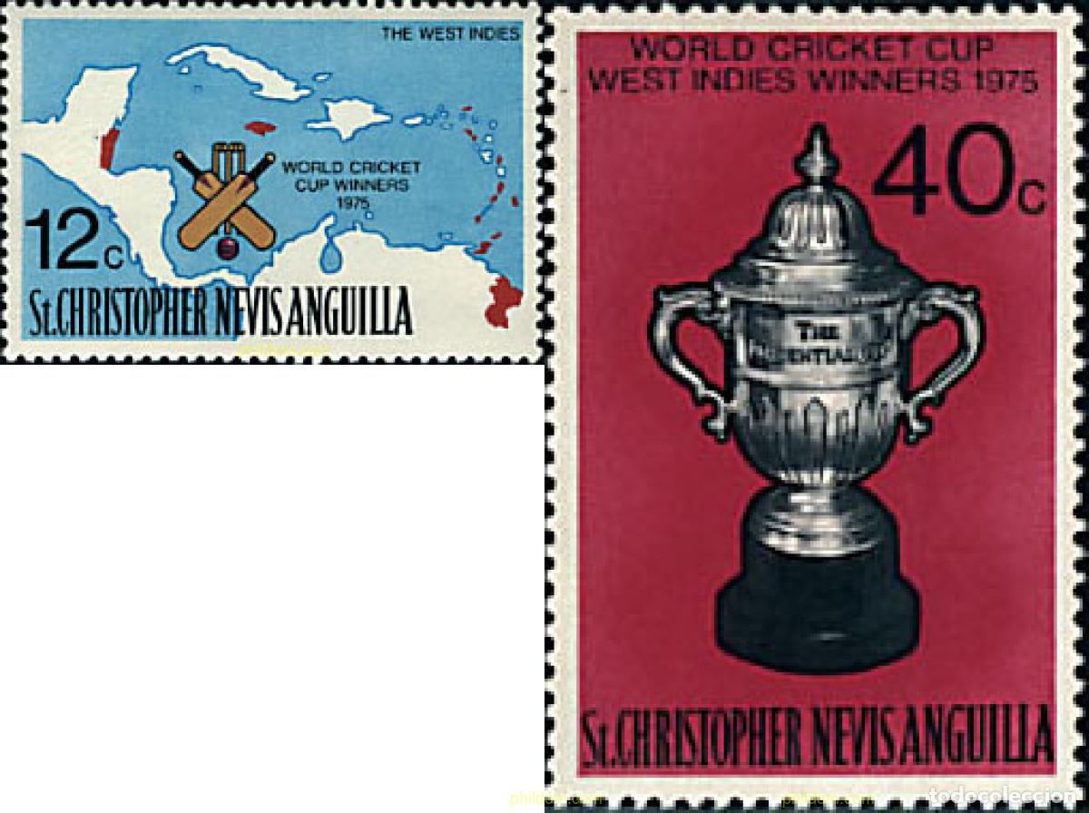 Sellos: 29140 MNH SAN CRISTOBAL-NEVIS-ANGUILLA 1976 COPA DEL MUNDO DE CRICKET