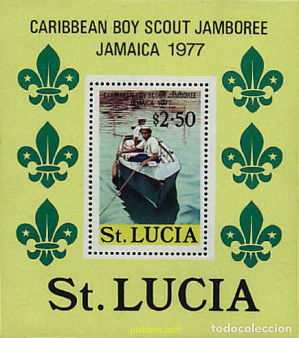 Sellos: 72222 MNH SANTA LUCIA 1977 6 JAMBOREE DEL CARIBE EN JAMAICA