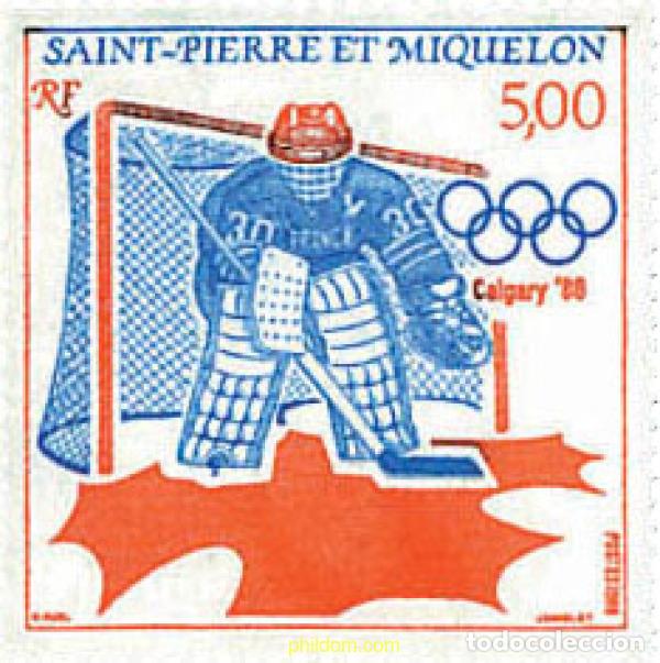 Sellos: 72470 MNH SAN PEDRO Y MIQUELON 1988 15 JUEGOS OLIMPICOS INVIERNO CALGARY 1988