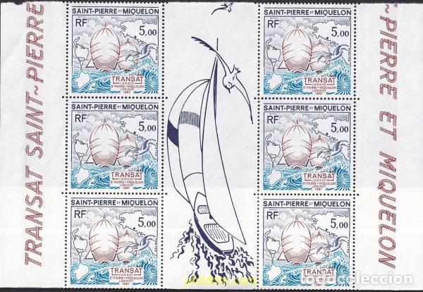 Sellos: 104560 MNH SAN PEDRO Y MIQUELON 1987 REGATA TRANSATLANTICA LORIENT-SAN PEDRO Y MIQUELON-LORIENT.