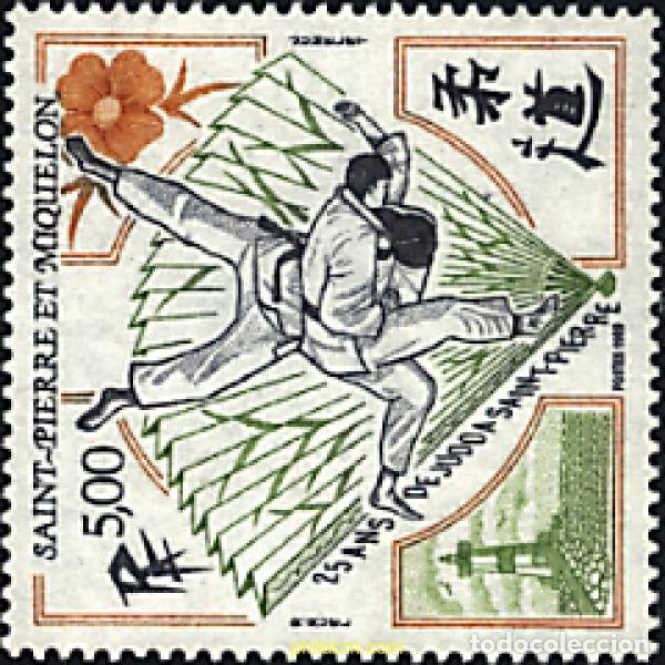 Sellos: 27023 MNH SAN PEDRO Y MIQUELON 1989 25 A&Ntilde;OS DE JUDO EN SAN PEDRO.