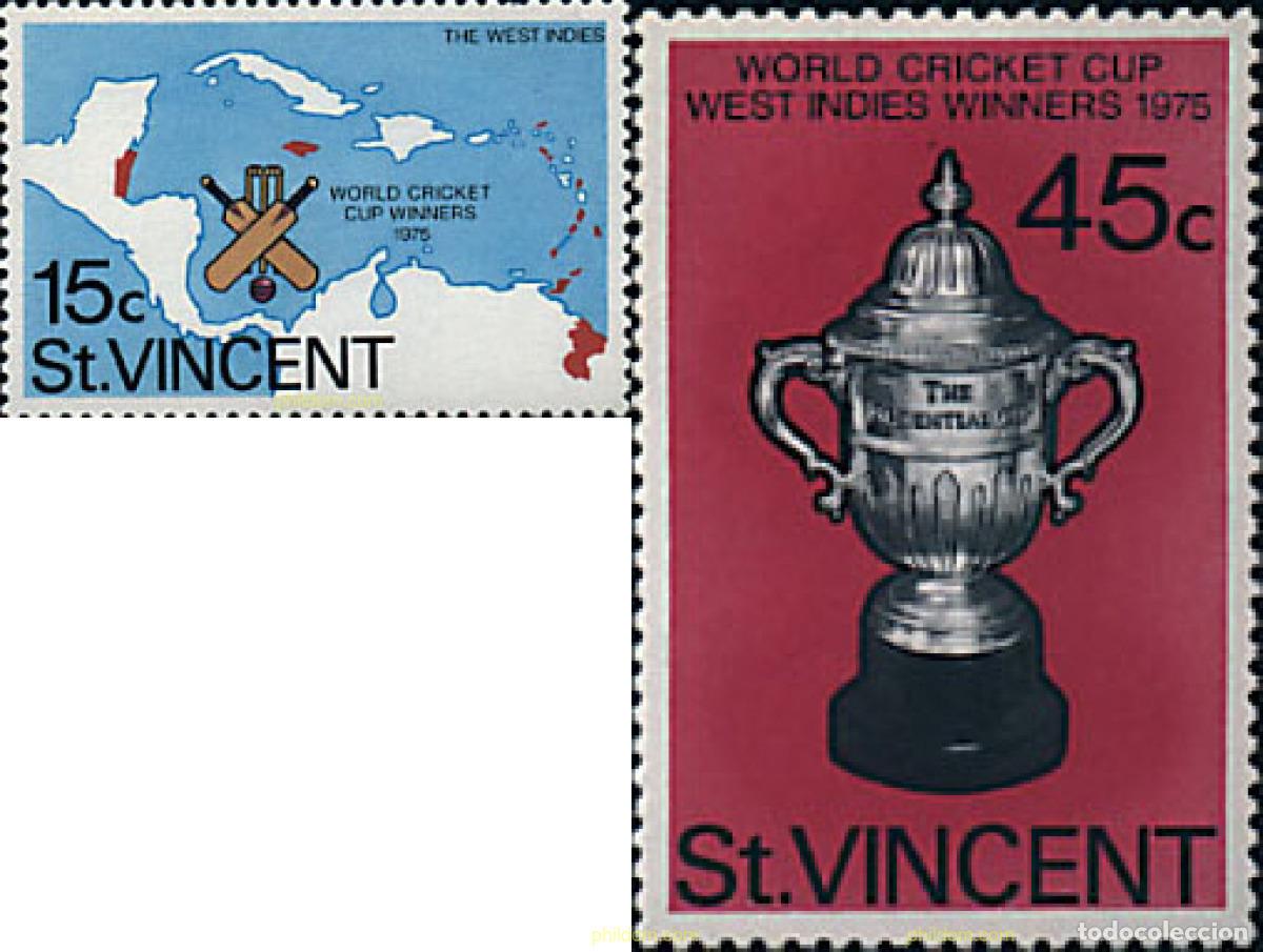 Sellos: 92785 MNH SAN VICENTE 1976 COPA DEL MUNDO DE CRICKET