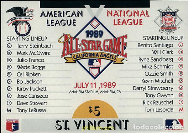 Briefmarken: 68081 MNH SAN VICENTE 1989 JUGADORES DE BEISBOL